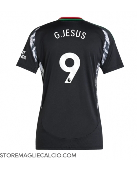 Arsenal Gabriel Jesus #9 Maglia Gara Trasferta Repliche 2024-25 Donna